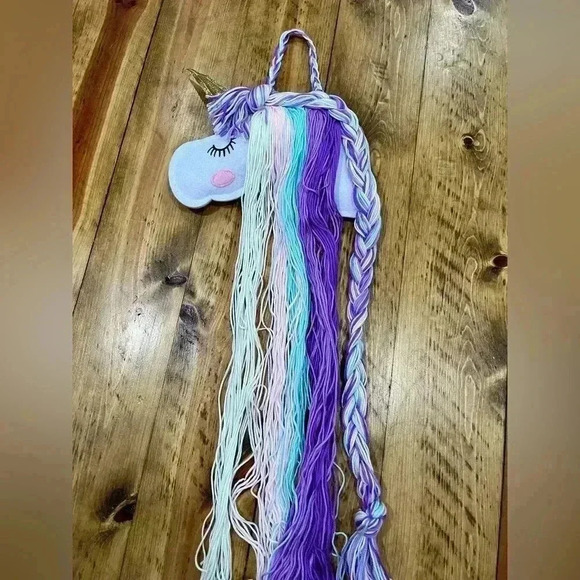 Unicorn Bow Hanger Wall hanger for Girls bows Clips & hair ties New unused - Picture 3 of 6